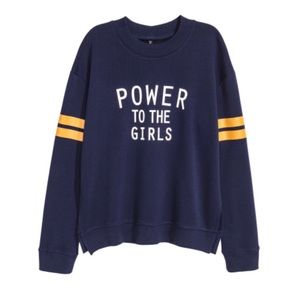 Power to the girls sweatshirt M